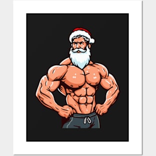 Muscular Santa Daddy Posters and Art